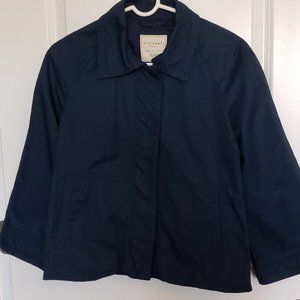 Navy Blue 3/4 Sleeve Rain Jacket